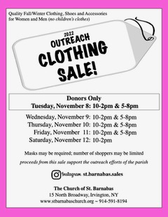 WOMEN-MEN CLOTHING SALE - WESTCHESTER COUNTY NY